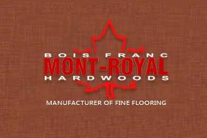 A logo of mont-royal hardwoods